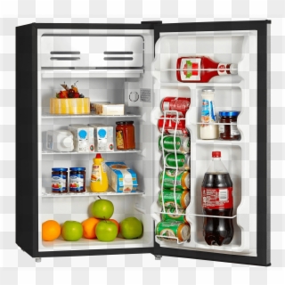 3 Cu Ft Compact Refrigerator Whs-121lss1, Stainless - Mini Fridge Student, HD Png Download