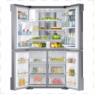 22 Cu Ft Counter Depth 4 Door Flex Food Showcase - Samsung 4 Door Refrigerator, HD Png Download