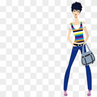 Shopping Bag Girl Fashion - Top Model Clipart, HD Png Download