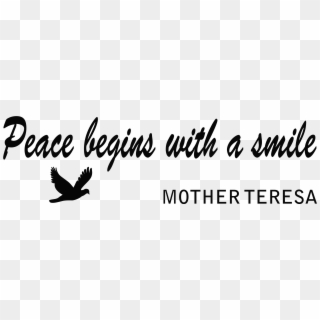 2078 - Peace Begins With A Smile Font, HD Png Download