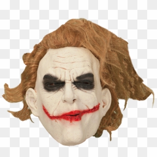 Maskeradmask Joker Med Hår - Halloween Masker Vuxna, HD Png Download