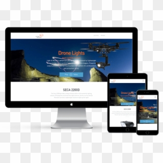 Landing Page For Showcasing Drone Lights - Led-backlit Lcd Display, HD Png Download