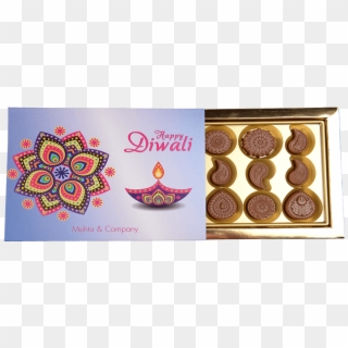 Gracious Diwali, 12 Pcs Customized Belgian Chocolate - Chocolate, HD Png Download