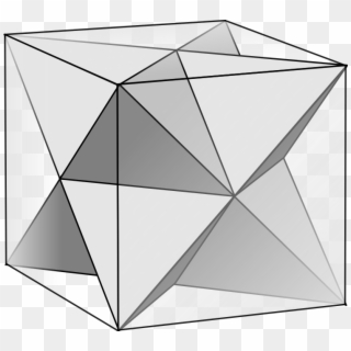 Tetrahedra In Cube - Stellated Octahedron Cube, HD Png Download