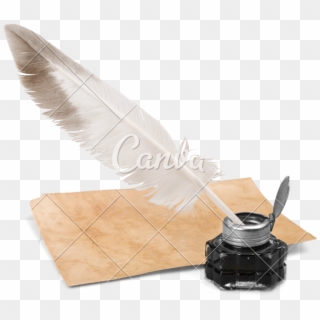 Pen Photos By Canva - Feather Ink No Background, HD Png Download