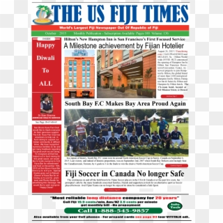The Us Fiji Times World S Largest Fiji Newspaper Out - Whatever It Takes, HD Png Download