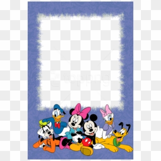 Free Png Purple Png Kids Photo Frame With With Disney - Disney Characters Happy New Year, Transparent Png