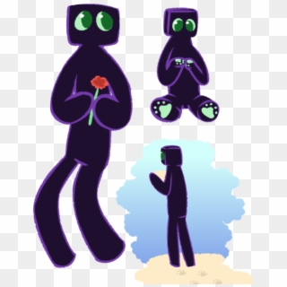 Does This Count As An Oc Its Just An Enderman But Green - Cartoon, HD Png Download