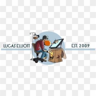 Lucas Elliott Art - Sitting, HD Png Download