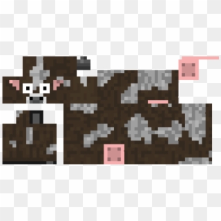 Minecraft Cow Png - Minecraft Cow Skin Template, Transparent Png