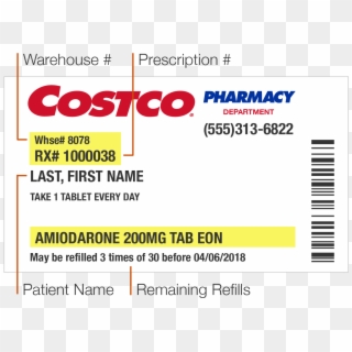 Prescription Png - Costco Wholesale, Transparent Png