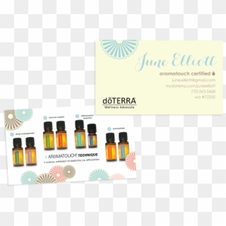 Intro To Aromatouch Blue Theme Doterra Business Card - Doterra Aromatouch Gift Card, HD Png Download
