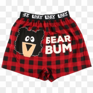 Bear Bum Plaid Boxer - Underpants, HD Png Download