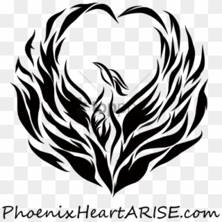 Free Png Phoenix Bird Images Black And White Png Image - Png Transparent Phoenix Png, Png Download