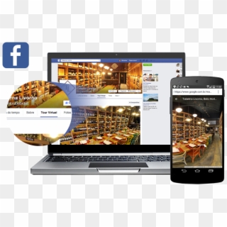 Cmo Aparece Google Facebook - Laptop, HD Png Download