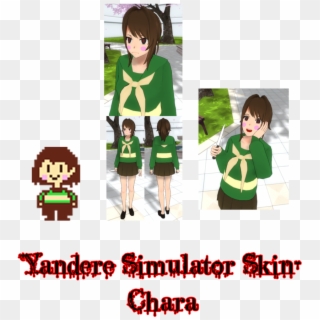 Yandere Simulator - Yandere Sim Undertale Skin, HD Png Download