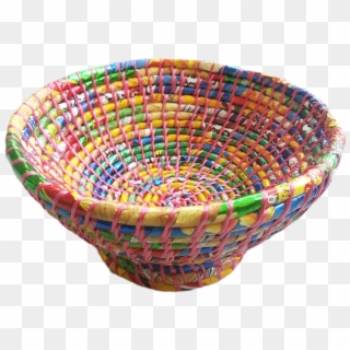 Handicraft Colorful Plastic Bowl - Storage Basket, HD Png Download