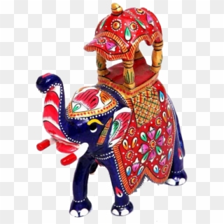 Handicraft, Craft, Pottery, Figurine, Indian Elephant - Indian Elephant, HD Png Download