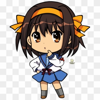 I Was Thinking Of Doing A Haruhi Suzumiya Love Is War - Chibi Anime, HD Png Download