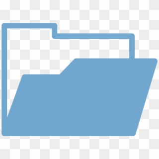File Folder Icon Vector , Png Download - Open Folder Icon Blue, Transparent Png