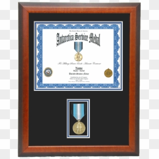 Antarctica Service Certificate Frame - Bronze Star Medal Frame, HD Png Download