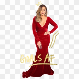 And To The Lady In Red, Khloe Is Giving Us Life - Gown, HD Png Download