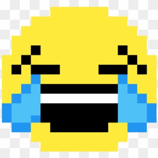 Tears Of Joy Emoji - Cool Emoji Pixel Art, HD Png Download