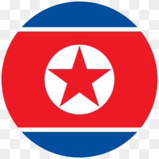 Iain Members - North Korea Flag Circle, HD Png Download