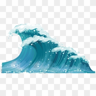 Wave Clipart Wind Wave - Waves Cartoon, HD Png Download