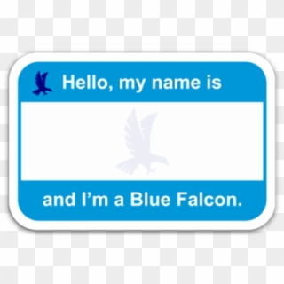 Blue Falcon Tag - Sign, HD Png Download