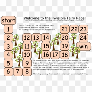 Fairy Race Game Board - Cartoon, HD Png Download