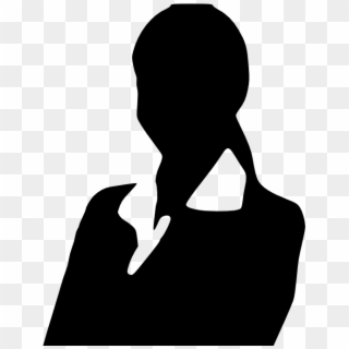 Professional Woman Business Woman Silhouette Clipart - Silhouette Of Someone Thinking, HD Png Download