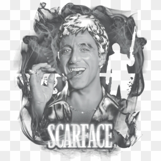 Scarface Smokey Scar Men's Ringer T-shirt - Poster, HD Png Download
