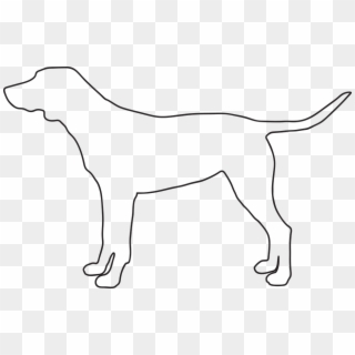 Dog Outline Black And White, HD Png Download
