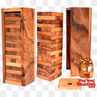 Jenga Game Large The Wobble Tower Big In Large Wooden - Plank, HD Png Download