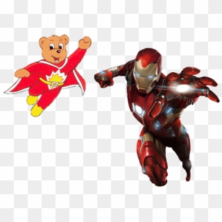 Iron Man And Superted Flying - Iron Man Wallpaper Iphone X, HD Png Download