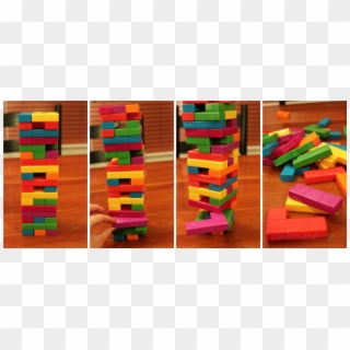 Colorful Combine Jenga Tetris Tower Up Stacking Game, HD Png Download