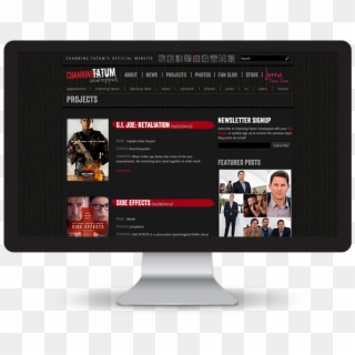 Channing Tatum Unwrapped Website - Led-backlit Lcd Display, HD Png Download