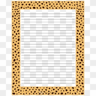 Free Printable Cheetah Print Stationery In Jpg And - Ivory, HD Png Download