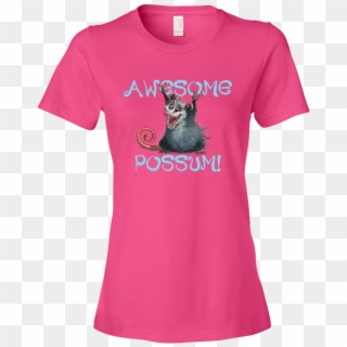 Awesome Possum Ladies Tee - Fuck Cancer Tee Shirt, HD Png Download