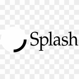 Splash Logo Black And White - Splash, HD Png Download
