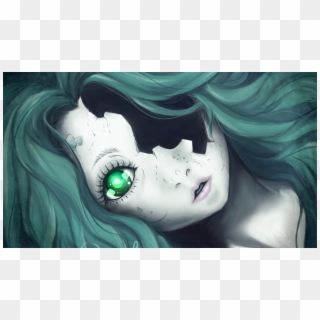 Broken Doll, Death Parade, Green Hair And Eye - Illustration, HD Png Download