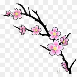 Drawn Sakura Blossom Orchid - Japanese Cherry Blossoms Tattoo, HD Png Download