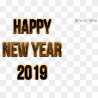 Download All Png In A Zip File Here - Happy New Year 2019 Png Text, Transparent Png