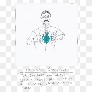 Roosevelt Transparent Bck - Sketch, HD Png Download