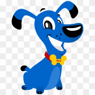 Dog Clipart Blue - Cartoon, HD Png Download