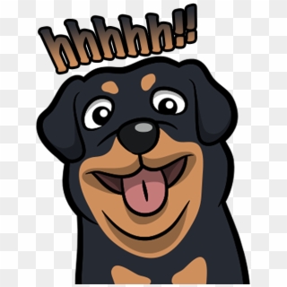 Rottweiler Emoji & Stickers Messages Sticker-10 - Dog Yawns, HD Png Download