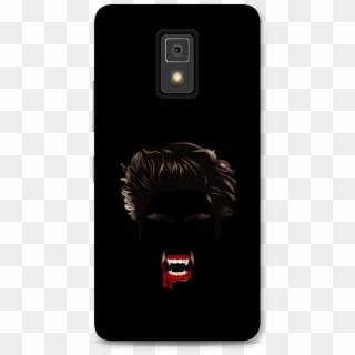 Bloody Vampire Face Black Background - Iphone, HD Png Download