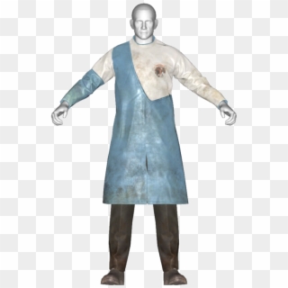 Dirty Blue Institute Lab Coat - Fallout 4 Institute Bioscience Lab Coat, HD Png Download