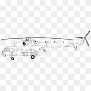 Mil Mi 17 Mil Mi 8 Mil Moscow Helicopter Plant Military - Helicoptero Mi 17 Dibujo, HD Png Download